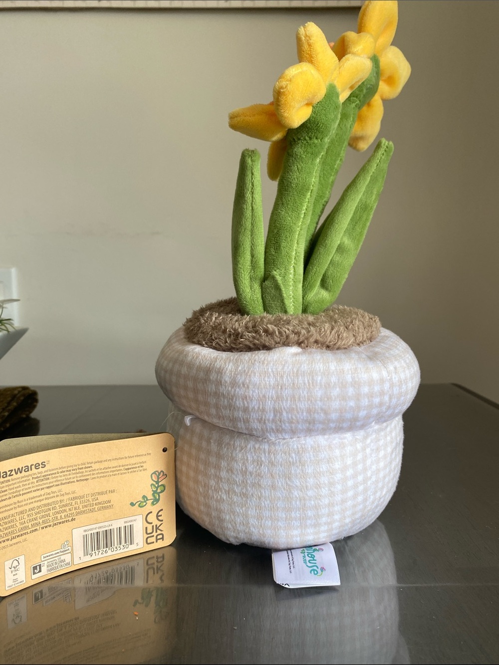 NEW🌈 Greenhouse Russ Plush Daffodil Potted Flower Home Decoration gift - Picture 4 of 8